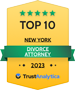 Top 10 Divorce Attorney Trust Analytica badge